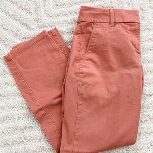 Loft - Women’s 2 Petite Red Cropped Chinos